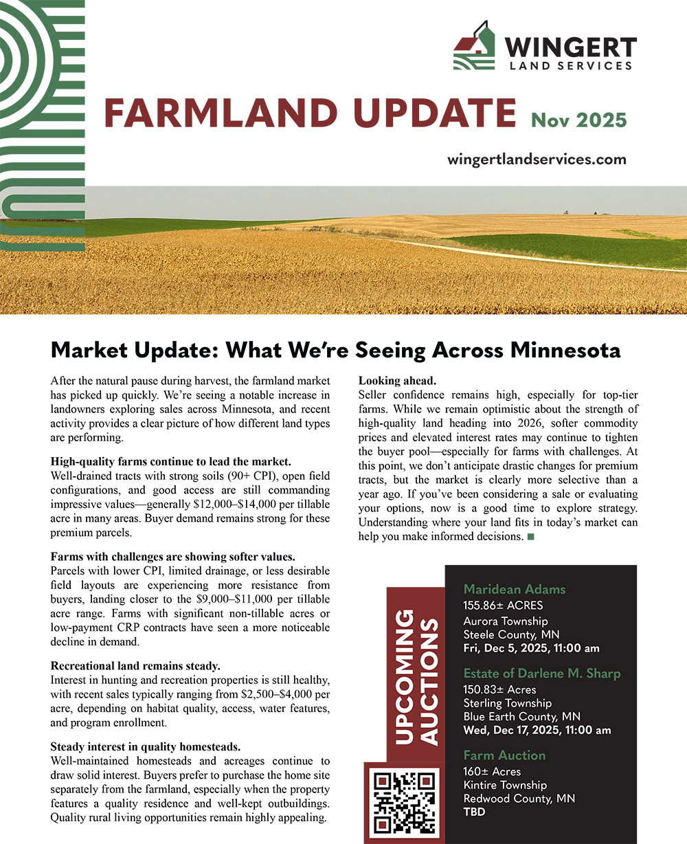 Wingert Land Services Farmland Update - November 2025
